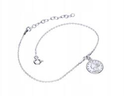 Lovrin Ezüst 925 karkötő lánccal, érmés, elegáns design, divatos ajándék (Lovrin 63878)