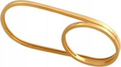 Lovrin Arany gyűrű 585 modern kétujjas 16-os méret klasszikus minta ajándék (Lovrin)