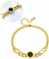 EdiBazzar Arany Női karkötő lánc sebészeti acél elegáns aranyozott 18K (BRANSOLETKA ZE STALI CHIRURGICZNEJ 316L 18k)