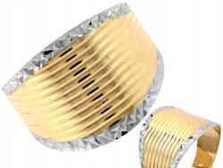 Lovrin Arany gyűrű 375 9k kétszínű kövek nélkül súly 2.59g méret 21 (43803857)