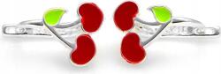 Lovrin 925-ös ezüst fülbevaló, angol kapcsos, cseresznye mintával, lányoknak ajándékba (44238690)