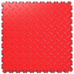  Rosso red bordázott Pvc padlólap garázsba, műhelybe, szervizbe (SF PVC)