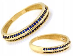 Lovrin Arany gyűrű 585 kék cirkóniákkal 1.55g ajándékba Neki (Lovrin)