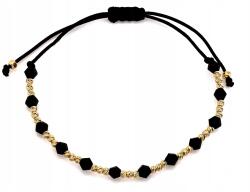 Lovrin Arany karkötő 585 fekete ónixokkal és golyókkal zsinóron 1.25g divatos (50750443)
