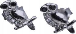 Lovrin Ezüst 925 bagoly fülbevaló cirkónia kövekkel 1, 52g női ezüst látványos (Lovrin 47976)