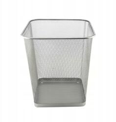 D. rect Hulladékkosár Drótból Szögletes Ezüst Színű 18 Literes (110785)