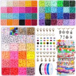  Készlet Karkötők És Nyakláncok Készítéséhez, Diy Gyöngyök, Ajándék (Bead Set 13400pcs)