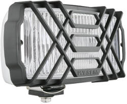  Ködfényszóró (téglalap) 220x123 mm fehér üveg, krómozott ház+rács