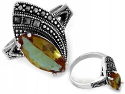 Lovrin Női gyűrű 925-ös ezüstből, csillogó cirkónia kövekkel, anyukáknak, divatos minta, 17-es méret (55242496)