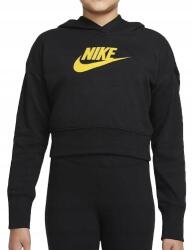 Nike Lány Pulóver Nike Club Crop Hoodie DC7210-011 156-166 cm XL