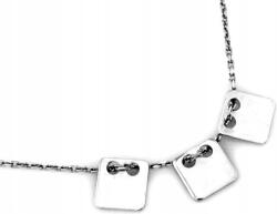 Lovrin 925-ös ezüst nyaklánc három négyzetes medállal ajándéknak is kiváló (Jubiler Lovrin)