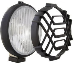  Ködfényszóró (kerek) 159 mm fehér üveg, fekete ház+rács
