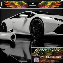  Színes Ppf Fólia Phoenix Protect Autó Színváltó Fólia Fényes Krétatábla Szürke (Folia PPF Gloss Chalk Grey 152cmx16m)