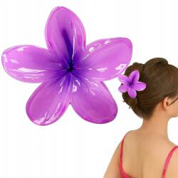  Plumeria virágos hajcsat 8 cm - Hawaii dísz strandra, esküvőre, fotózásokra