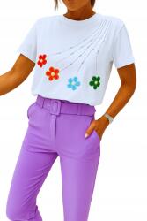  Női póló színes virágokkal vidámság stílusosan!