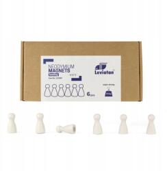 Leviatan Neodímium Mágnesek Bowling fehér szín 6db