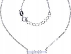 Lovrin Ezüst nyaklánc 925 cirkónia bagettekkel 2, 27g elegáns divatos minta ajándék (Lovrin 52618)