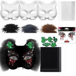  3× Macska arcmaszk Therian Halloween Macska maszk festés Diy (6977652565475)