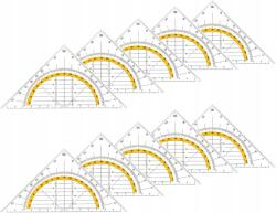  Műanyag Szögmérő Készlet Geometriához, 10 Darabos (B0C32SZQV6)