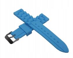 Óraszíj Szilikon Kék 20MM Ezüst Csat (watch)
