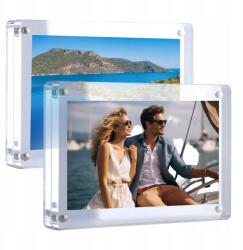  Akril Képkeret Keret Nélküli Kétoldalas Mágneses 2 db (B0CL4R43WG)