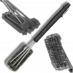  Drótkefe grillrács tisztításához, rozsdamentes acélból, erős (Szczotka grill druciana do czyszczenia rusztu)