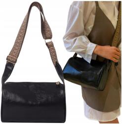 EdiBazzar Bőr válltáska postás táska női vintage borítéktáska kézitáska (Torebka skórzana na ramię mała listonoszka)