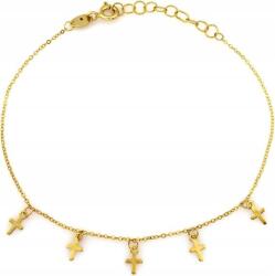 Lovrin Arany karkötő 585 kereszt motívummal 0.77g, ajándéknak is kiváló, 14 karátos (Jubiler Lovrin)