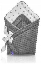 Jukki Pamut Bébikukac Szürke Csillagos Minky (5907534751116)