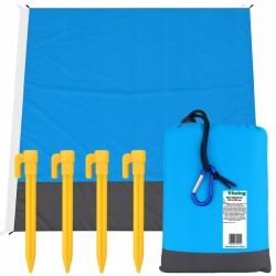 Vitolog Vízálló Strand- és Pikniktakaró, Túratakaró, 210x200 cm, Nagy Méret (Nieprzemakalna Na Piknik Plażę Trawę)