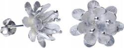 Lovrin Ezüst fülbevaló 925-ös tűzős virág 2, 07g egyedi csavaros ajándék (Lovrin 48578)