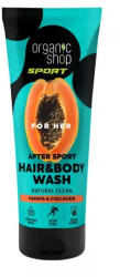 Organic Shop sportolás utáni sampon és tusfürdő papayával és kollagénnel, 200 ml - hajpatika