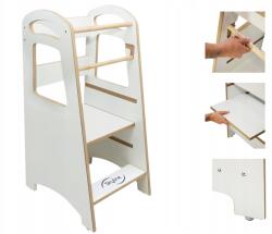 Skyline Kitchen Helper fehér Konyhai Segítő 86 cm Mdf emelvény Ajándék Gyereknek (PK20060035)