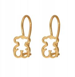 Lovrin Gyermek arany fülbevaló 585-ös medve 0, 90g könnyű finom kislányoknak (61128821)