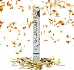 Relaxdays Konfetti Kilövő Tuba, Arany Színű, Party Kellék, Csillámporos, Karneváli