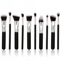 Lewer Professzionális Sminkecset Készlet, 10 Darabos (Zestaw pędzli silver 10 szt)