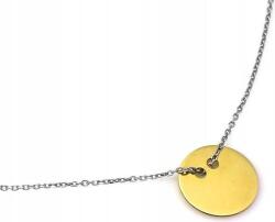 Lovrin Ezüst nyaklánc 925, aranyozott kör alakú medállal, 1, 83 g ajándéknak is kiváló (Jubiler Lovrin)
