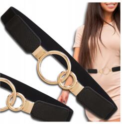 EdiBazzar Női elasztikus Öv fekete derékpánt elegáns keskeny (H729889980821901)