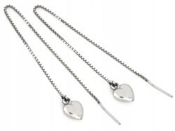 Lovrin 925-ös ezüst fülbevaló, átfűzős, felfújt szívvel, 2, 20g (62218080)