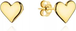 Lovrin Arany fülbevaló 585 sima szív formájú, stekkeres, ajándékba, szívecskés, 14 karátos, divatos (Lovrin)