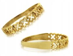 Lovrin Gyűrű alakú gyűrű 375 9k arany 0.90g virágmintával r13 ajándékba (45931703)