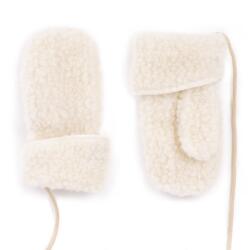 Vlnka Egyujjas gyerek gyapjú kesztyű zsinórral - természetes