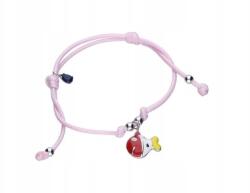 Lovrin 925-ös ezüst karkötő zsinórral, halacska díszítéssel elegáns, divatos ajándék ötlet (Lovrin 63882)