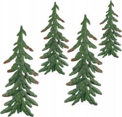 Karácsonyfadísz Fém Akasztós Díszek 4 Darabos Zöld Szett (B09FLMHJCP)