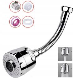 Konyhai csaptelep rugalmas toldó, 360 fokban forgatható, 2 üzemmód, víztakarékos (Bąbelek 02 170mm)