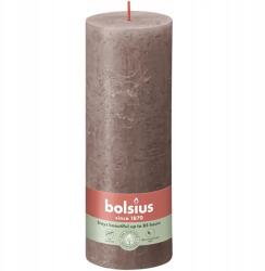 Bolsius Rusztikus oszlopgyertya, tömör, tönk alakú, Rustic Taupe színű Bolsius, 19 cm (8717847149497)