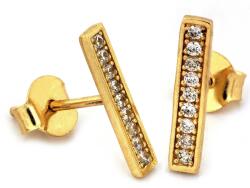 Lovrin Arany fülbevaló 585 cirkónia kövekkel, márkás, 14 karátos (62218274)