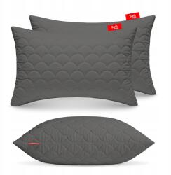 Softimi Antiallergiás Párna 2DB 40X60cm Szett Alváshoz, Stegelt Szürke, Lengyel (2-PILLOW-40x60-GRAY)