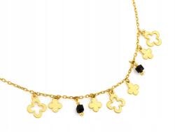 Lovrin Női nyaklánc 925-ös ezüstből, virágokkal és cirkónia kövekkel, ajándékba (63521493)