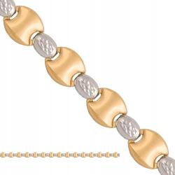 Lovrin 585 arany nyaklánc sárga és fehér arany színű kombinált elemekkel (61111534)